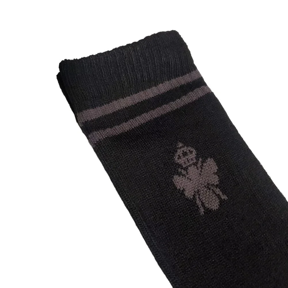 Bombas calf socks one pair sz medium honeycomb stay up cushioned black new